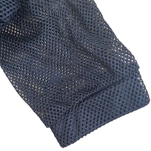 BSBW for LF Reworked NEW $132 Mesh Cropped Black Hoodie Sz S Streetwear Grommets - Picture 7 of 9